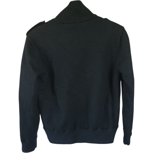 Seth Wellington Boys Youth M Wool Jacket Coat Black Military Style Hipster - Picture 2 of 12